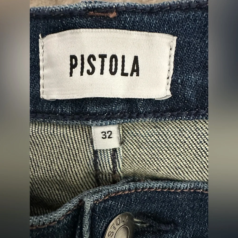 Pistola Aline High Rise Skinny Jeans Medium Wash Blue Stretch Sz 32